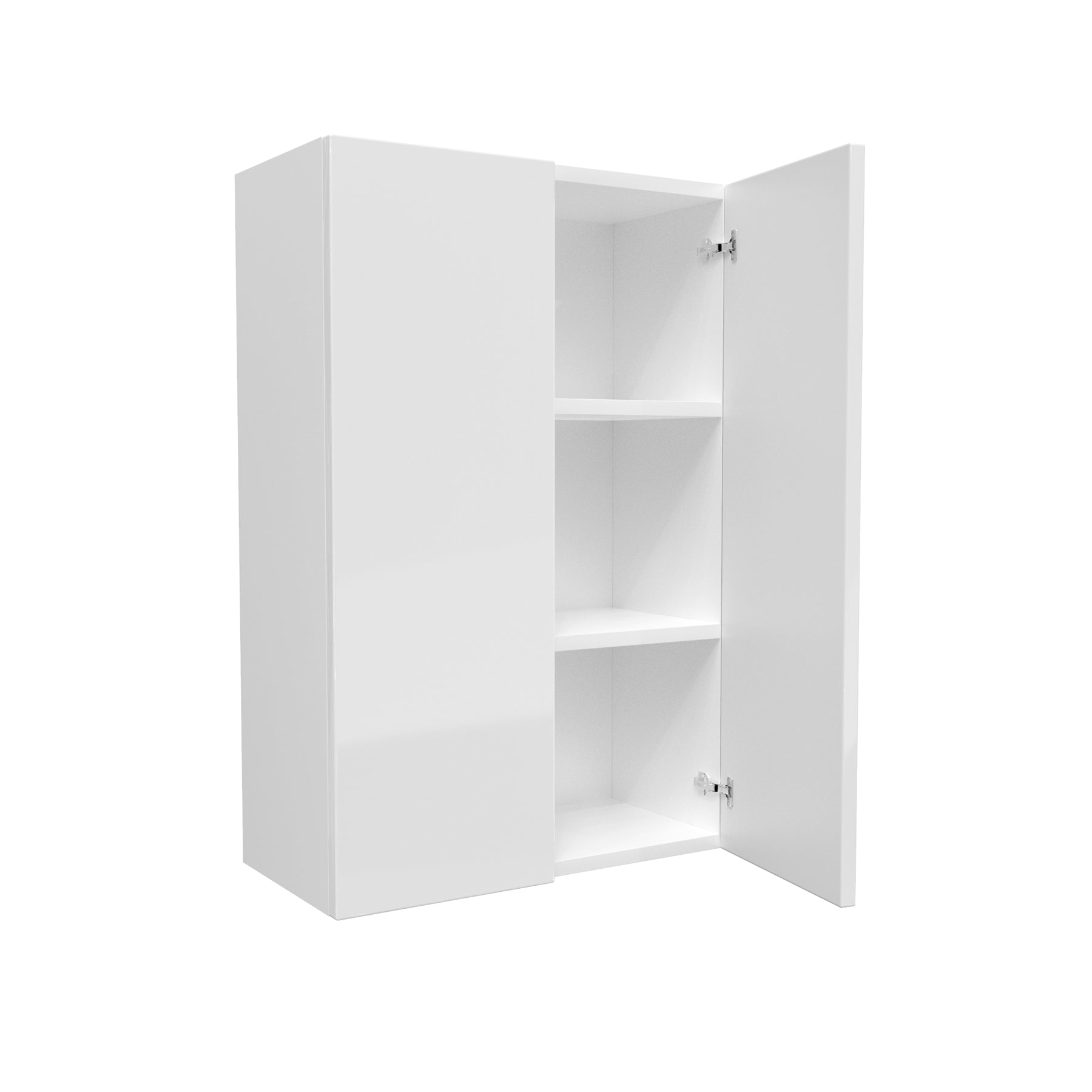 Double Door Wall Cabinet | Milano White | 24W x 36H x 12D