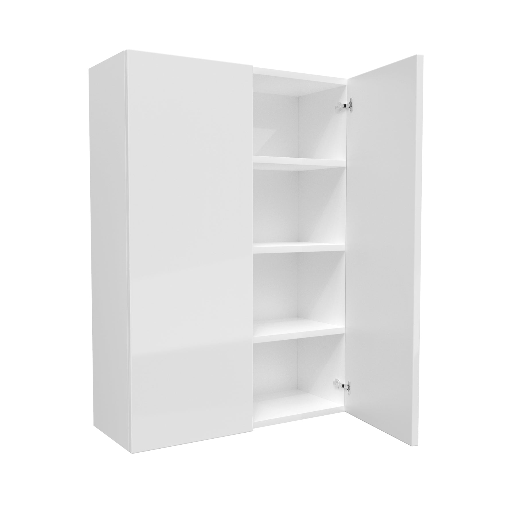 Double Door Wall Cabinet | Milano White | 30W x 42H x 12D