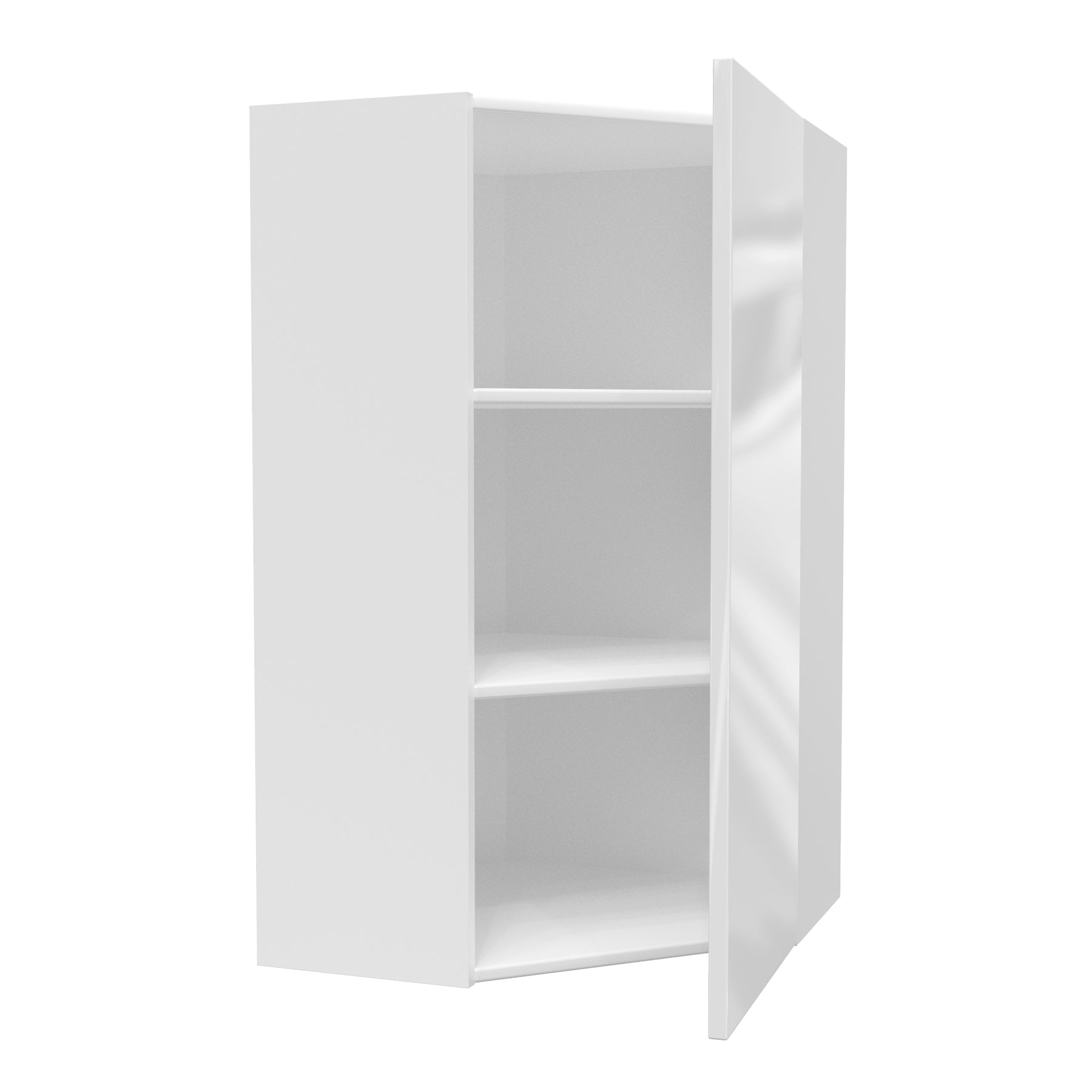 Corner Wall Cabinet | Milano White | 24W x 42H x 12D