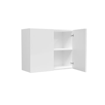Double Door Wall Cabinet | Milano White | 30W x 24H x 12D
