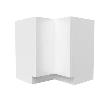 Lazy Suzan Corner Base Cabinet | Milano White | 33W x 34.5H x 24D