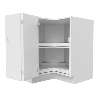 Lazy Suzan Corner Base Cabinet | Milano White | 33W x 34.5H x 24D