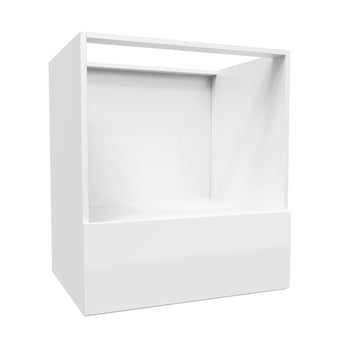 Microwave Base Cabinet | Milano White | 30W x 34.5H x 24D