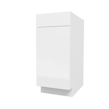 Single Door Base Cabinet | Milano White | 15W x 34.5H x 24D