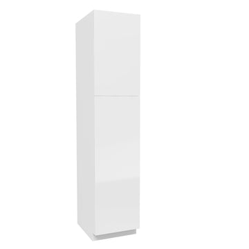 Kitchen Utility Cabinet | Milano White | 18W x 84H x 24D