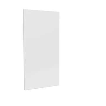 Single Door Wall End Cabinet | Milano White | 12W x 36H x 12D