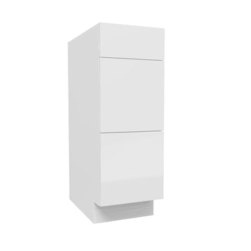 Vanity Drawer Base Cabinet | Milano White | 12W x 34.5H x 21D