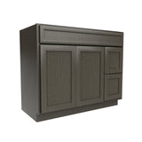 RTA - Elegant Smoky Grey - Door & Drawer Vanity Cabinet | 42"W x 34.5"H x 21"D