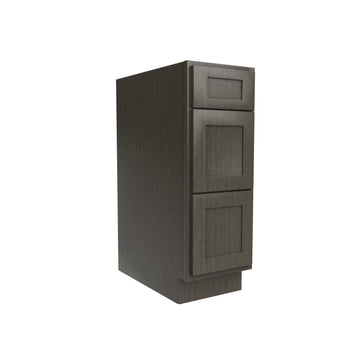 RTA - Elegant Smoky Grey - 3 Drawer Base Cabinet | 12
