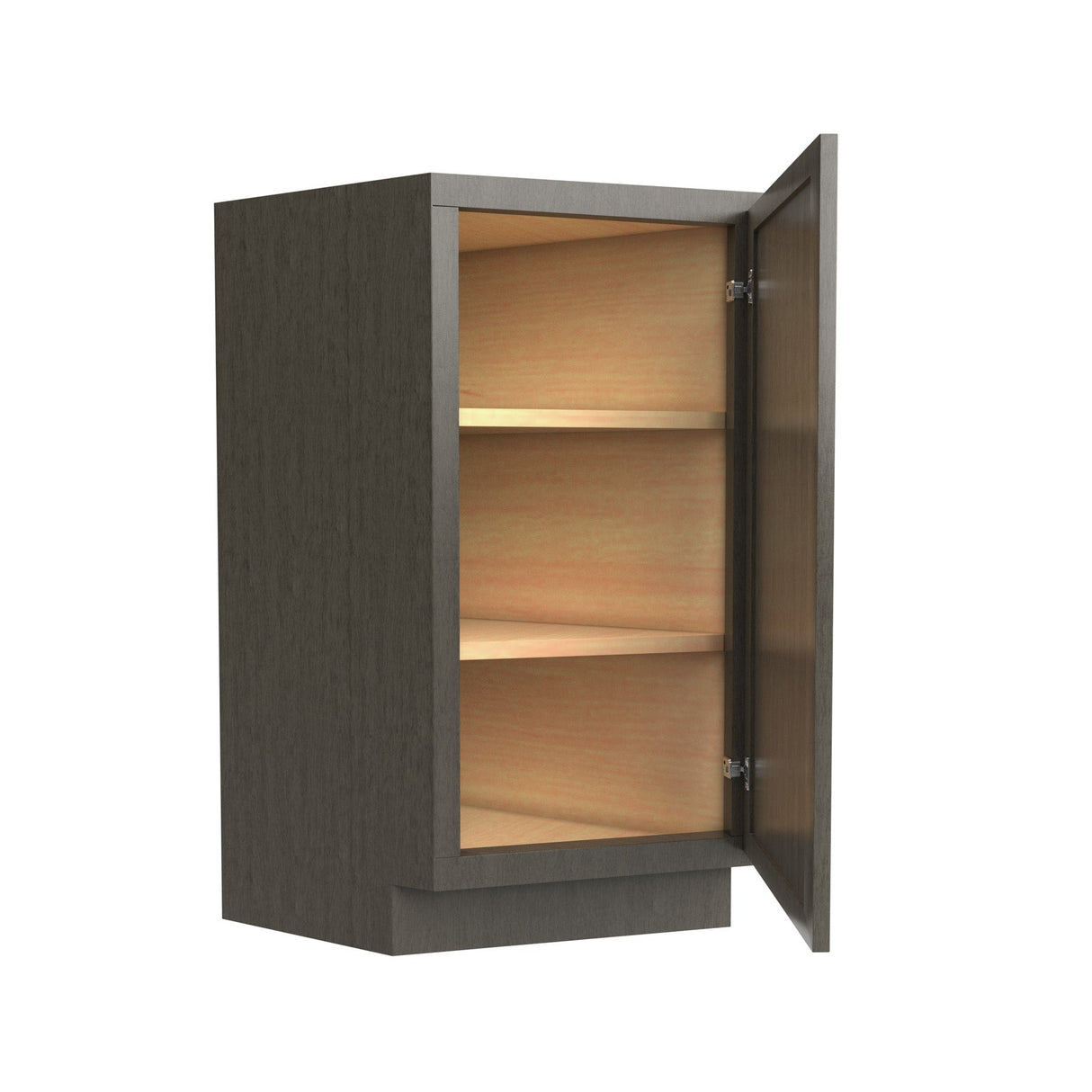 RTA - Elegant Smoky Grey - Angle Base End Cabinet | 12"W x 34.5"H x 24"D