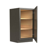 RTA - Elegant Smoky Grey - Angle Base End Cabinet | 12"W x 34.5"H x 24"D