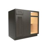 RTA - Elegant Smoky Grey - Blind Base Cabinet | 27"W x 34.5"H x 24"D