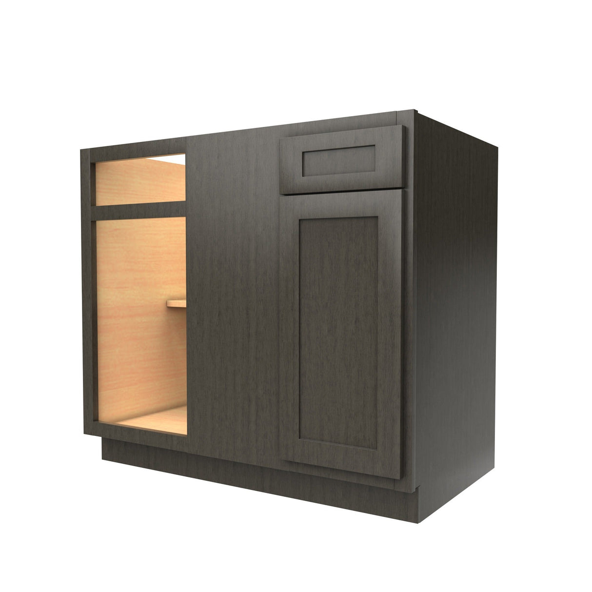RTA - Elegant Smoky Grey - Blind Base Cabinet | 33"W x 34.5"H x 24"D