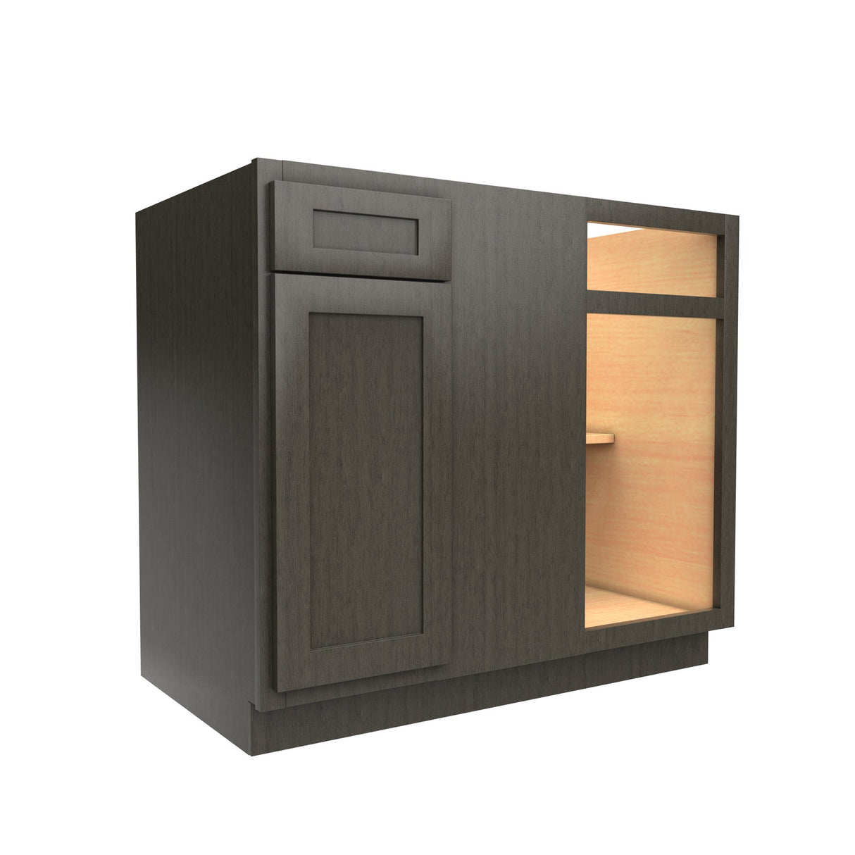 RTA - Elegant Smoky Grey - Blind Base Cabinet | 33"W x 34.5"H x 24"D