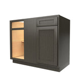 RTA - Elegant Smoky Grey - Blind Base Cabinet | 39"W x 34.5"H x 24"D