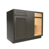 RTA - Elegant Smoky Grey - Blind Base Cabinet | 39"W x 34.5"H x 24"D