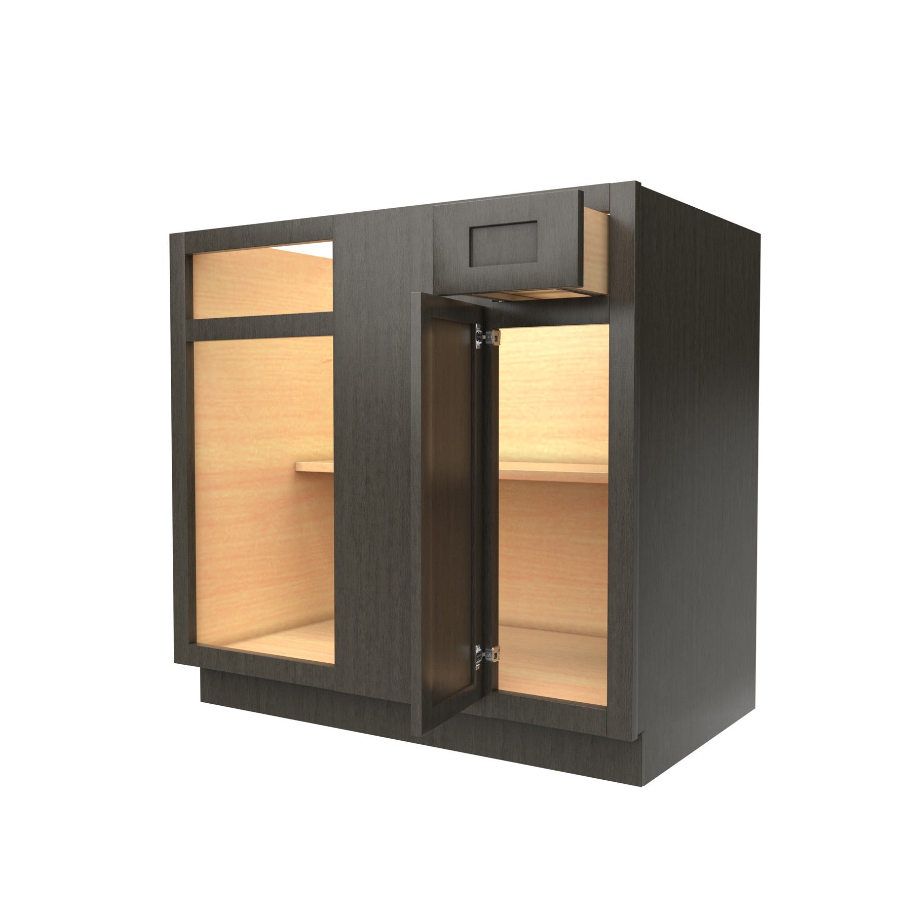 RTA - Elegant Smoky Grey - Blind Base Cabinet | 27"W x 34.5"H x 24"D