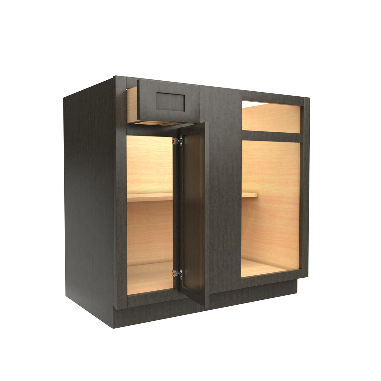 RTA - Elegant Smoky Grey - Blind Base Cabinet | 27"W x 34.5"H x 24"D