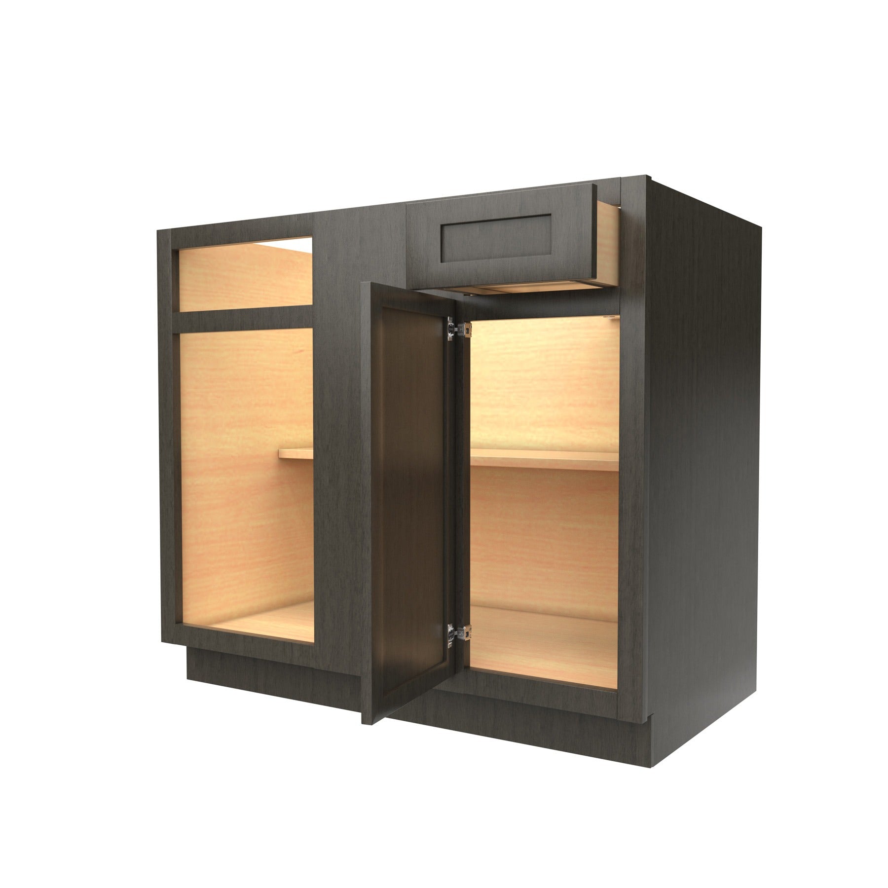 RTA - Elegant Smoky Grey - Blind Base Cabinet | 33"W x 34.5"H x 24"D