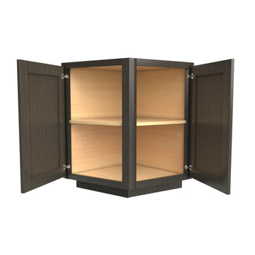 Elegant Smoky Grey - Base End Cabinet | 24"W x 34.5"H x 24"D