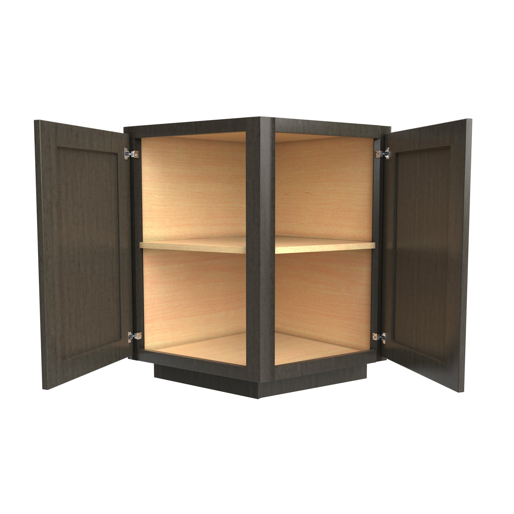 RTA - Elegant Smoky Grey - Base End Cabinet | 24"W x 34.5"H x 24"D