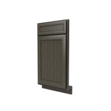 RTA - Elegant Smoky Grey - Diagonal Corner Sink Front | 36"W x 34.5"H x 24"D