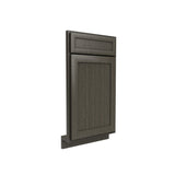 RTA - Elegant Smoky Grey - Diagonal Corner Sink Front | 36"W x 34.5"H x 24"D