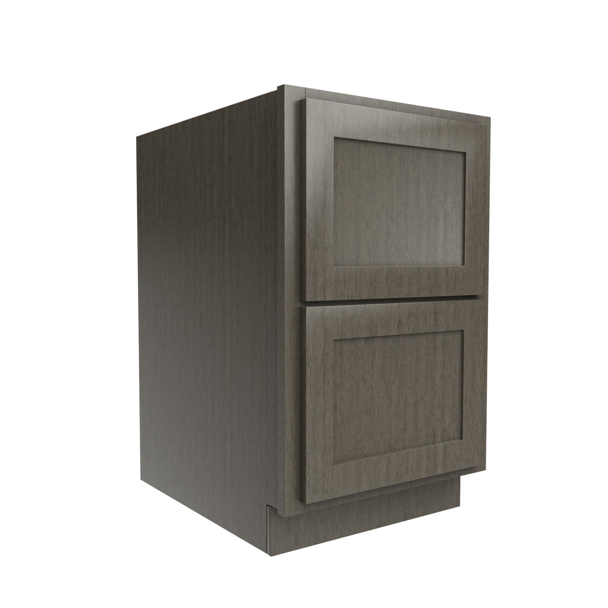 RTA - Elegant Smoky Grey - 2 Drawer Base Cabinet | 33"W x 34.5"H x 24"D