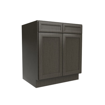 Elegant Smoky Grey - Sink Base Cabinet | 30"W x 34.5"H x 24"D
