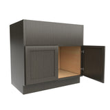 RTA - Elegant Smoky Grey - Double Door Farm Sink Base Cabinet | 36"W x 34.5"H x 24"D