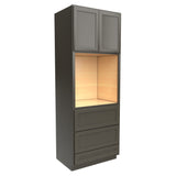 RTA - Elegant Smoky Grey - Single Oven Cabinet | 33"W x 90"H x 24"D
