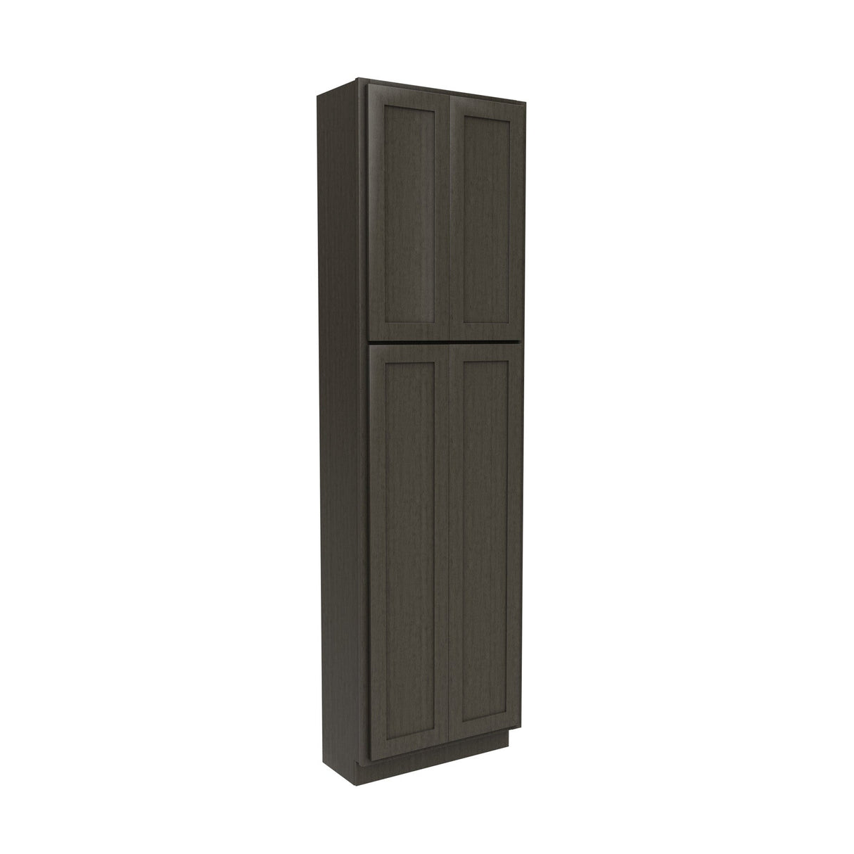 RTA - Elegant Smoky Grey - Double Door Utility Cabinet | 24"W x 84"H x 12"D