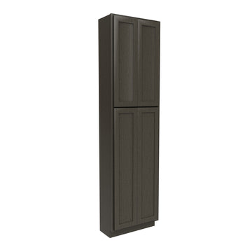 Elegant Smoky Grey - Double Door Utility Cabinet | 24