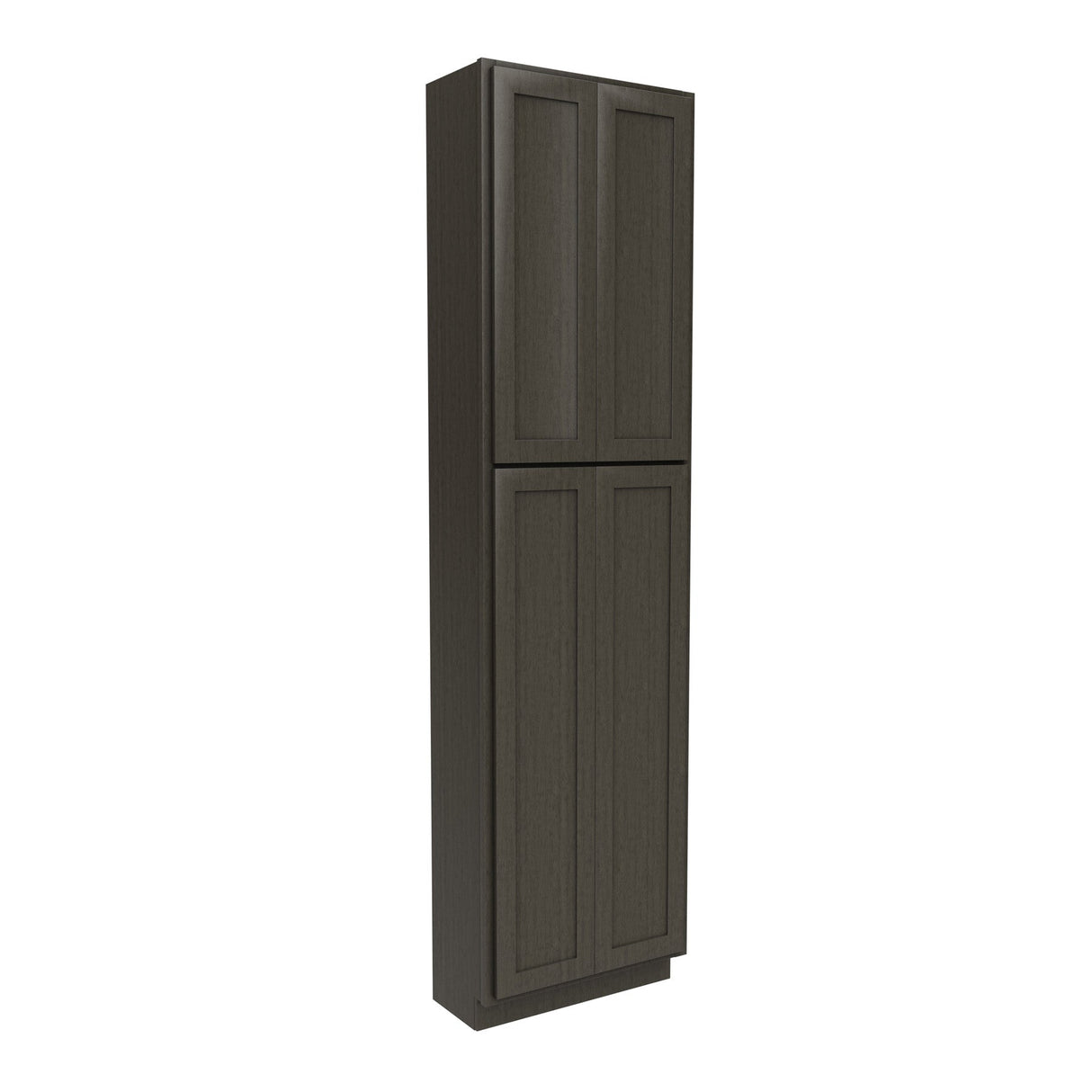 RTA - Elegant Smoky Grey - Double Door Utility Cabinet | 24"W x 90"H x 12"D