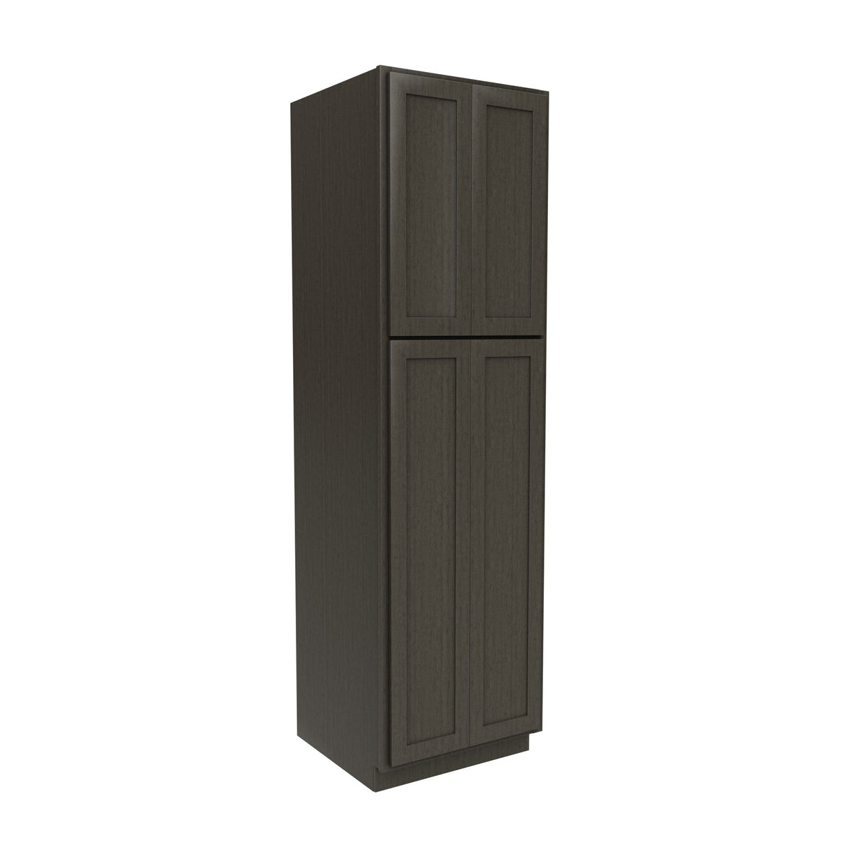 RTA - Elegant Smoky Grey - Double Door Utility Cabinet | 24"W x 84"H x 24"D