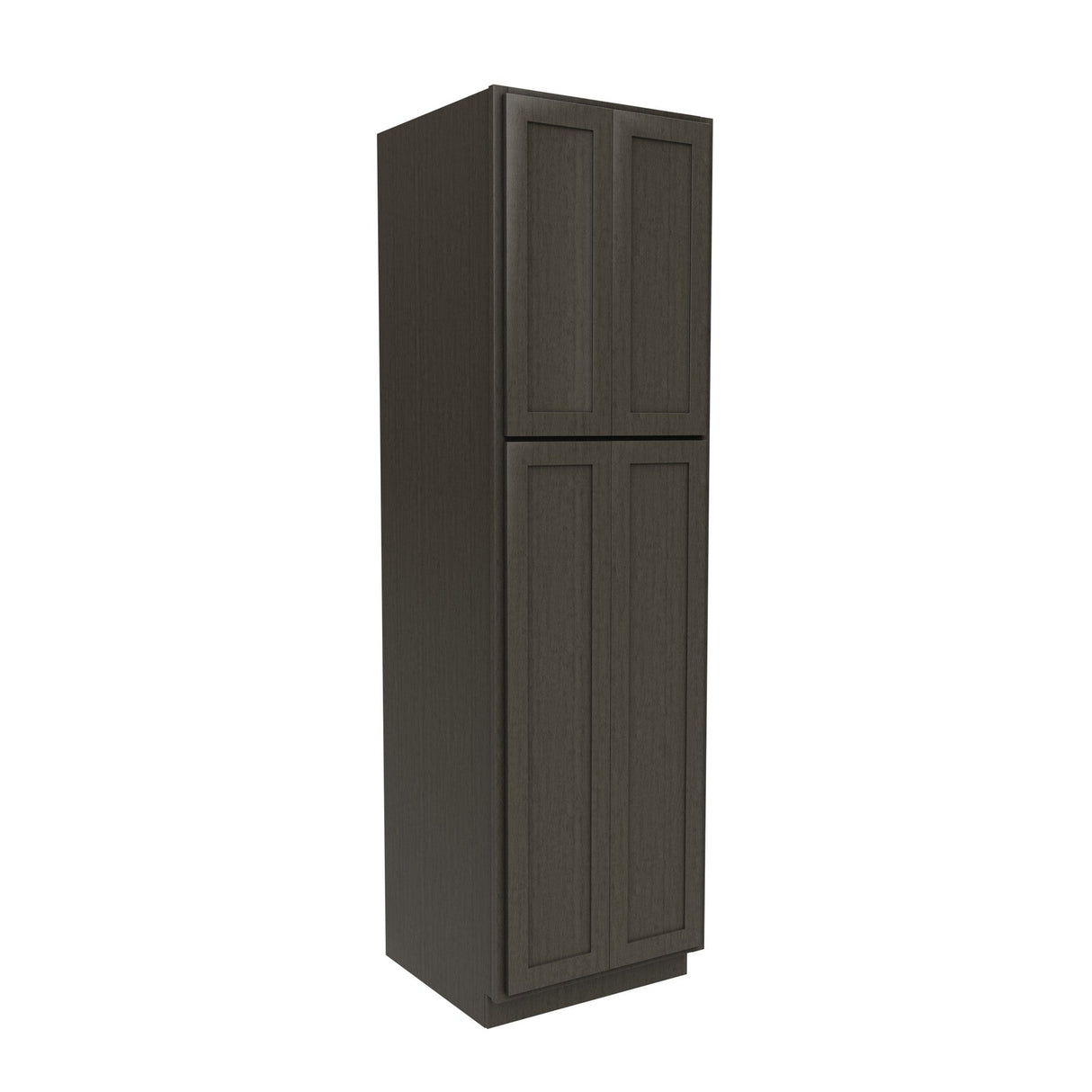 RTA - Elegant Smoky Grey - Double Door Utility Cabinet | 24"W x 84"H x 24"D