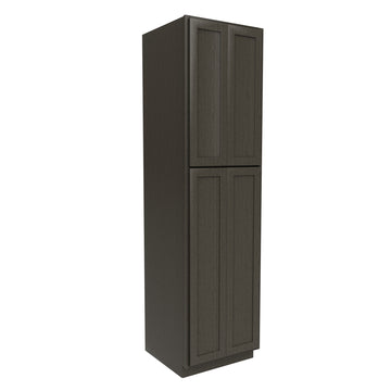 Elegant Smoky Grey - Double Door Utility Cabinet | 24