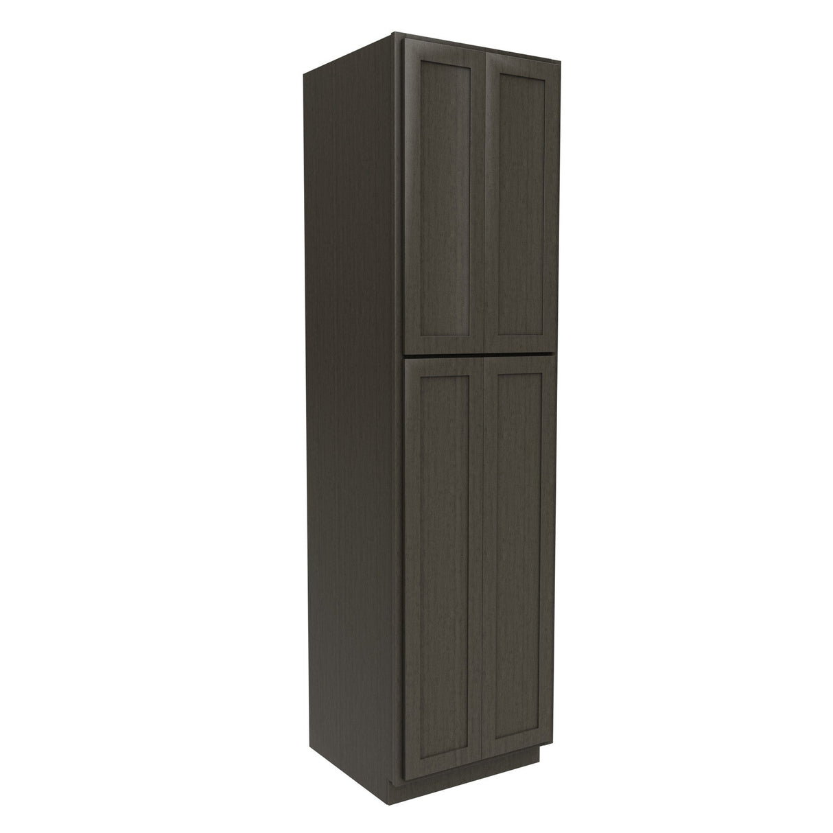 RTA - Elegant Smoky Grey - Double Door Utility Cabinet | 24"W x 90"H x 24"D