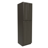 RTA - Elegant Smoky Grey - Double Door Utility Cabinet | 24"W x 90"H x 24"D