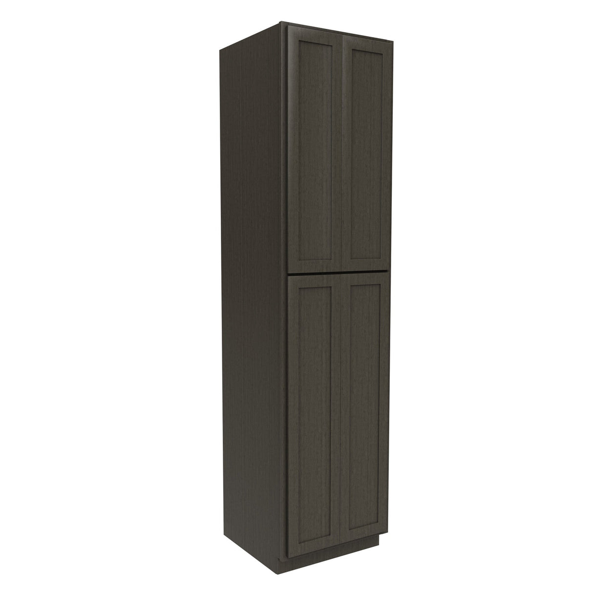 RTA - Elegant Smoky Grey - Double Door Utility Cabinet | 24"W x 96"H x 24"D
