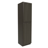 RTA - Elegant Smoky Grey - Double Door Utility Cabinet | 24"W x 96"H x 24"D