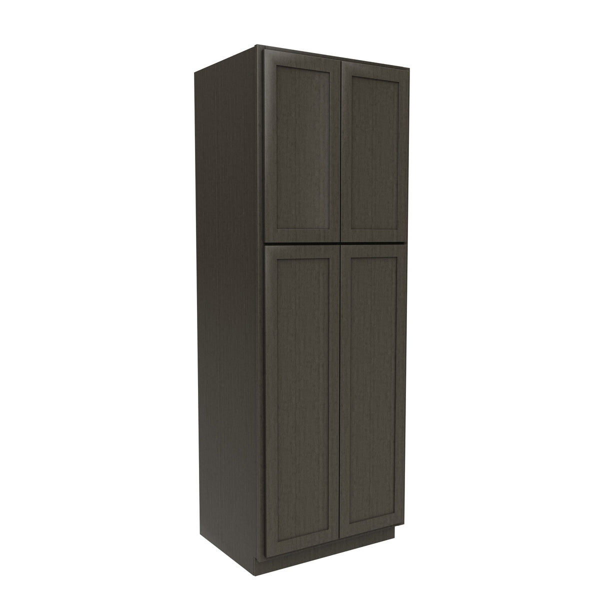 RTA - Elegant Smoky Grey - Double Door Utility Cabinet | 30"W x 84"H x 24"D