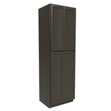 RTA - Elegant Smoky Grey - Double Door Utility Cabinet | 30"W x 96"H x 24"D