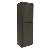 RTA - Elegant Smoky Grey - Double Door Utility Cabinet | 30"W x 96"H x 24"D