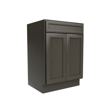 RTA - Elegant Smoky Grey - Double Door Vanity Sink Base Cabinet | 24