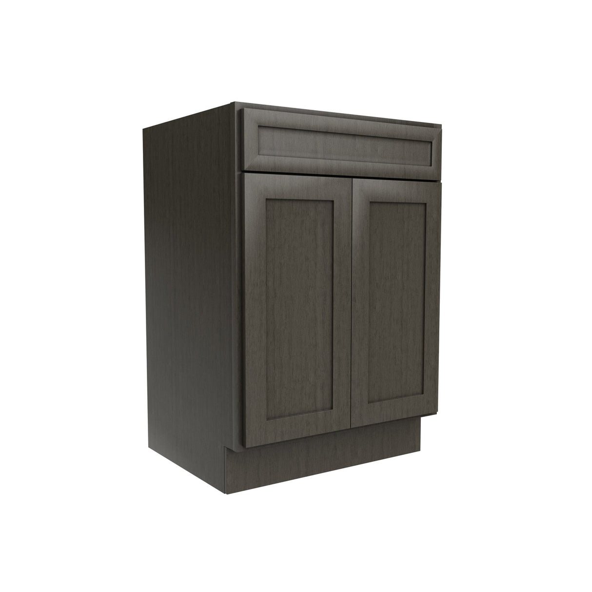 RTA - Elegant Smoky Grey - Double Door Vanity Sink Base Cabinet | 24"W x 34.5"H x 21"D