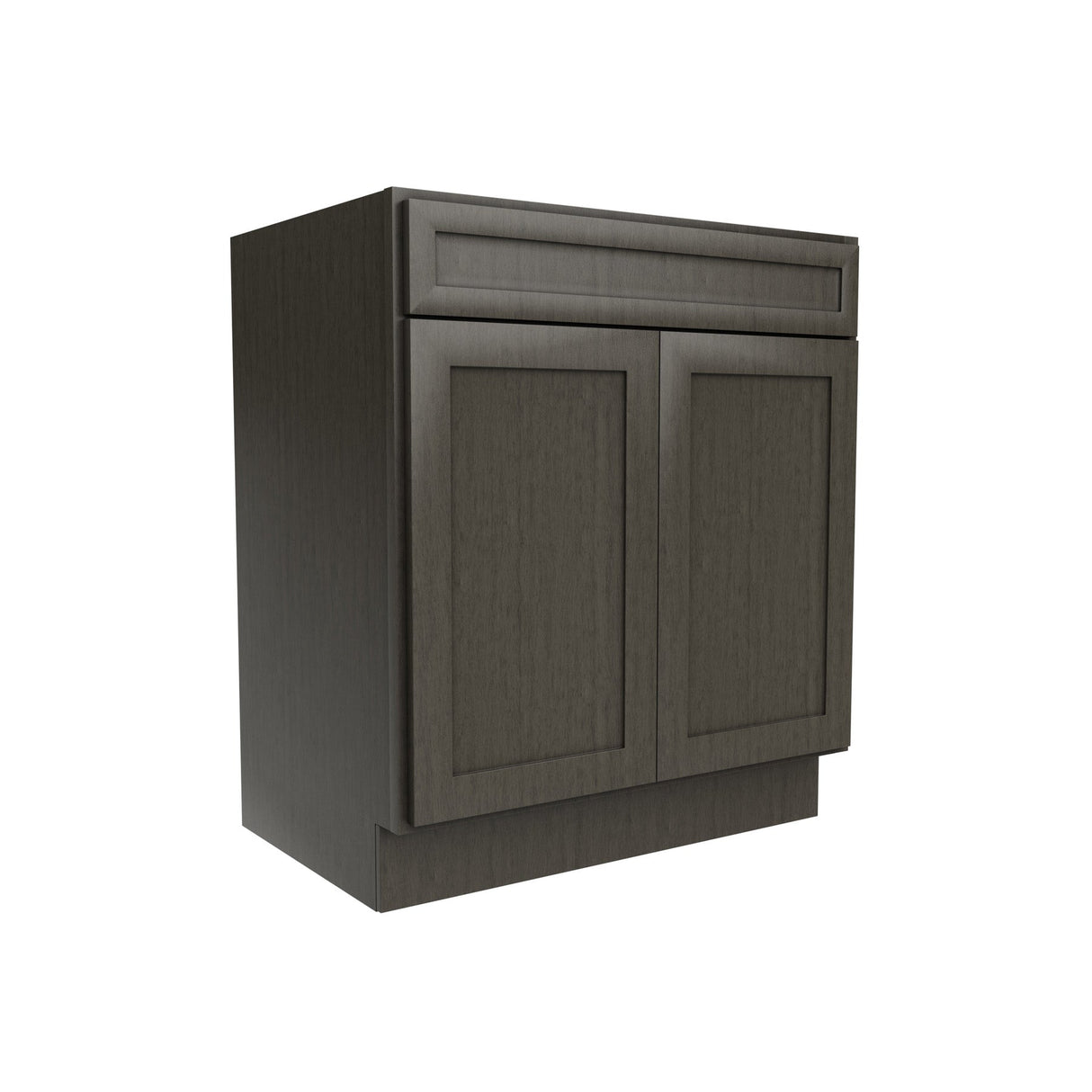 RTA - Elegant Smoky Grey - Double Door Vanity Sink Base Cabinet | 30"W x 34.5"H x 21"D