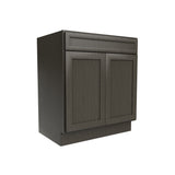 RTA - Elegant Smoky Grey - Double Door Vanity Sink Base Cabinet | 30"W x 34.5"H x 21"D