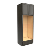 RTA - Elegant Smoky Grey - Double Oven Cabinet | 30"W x 90"H x 24"D