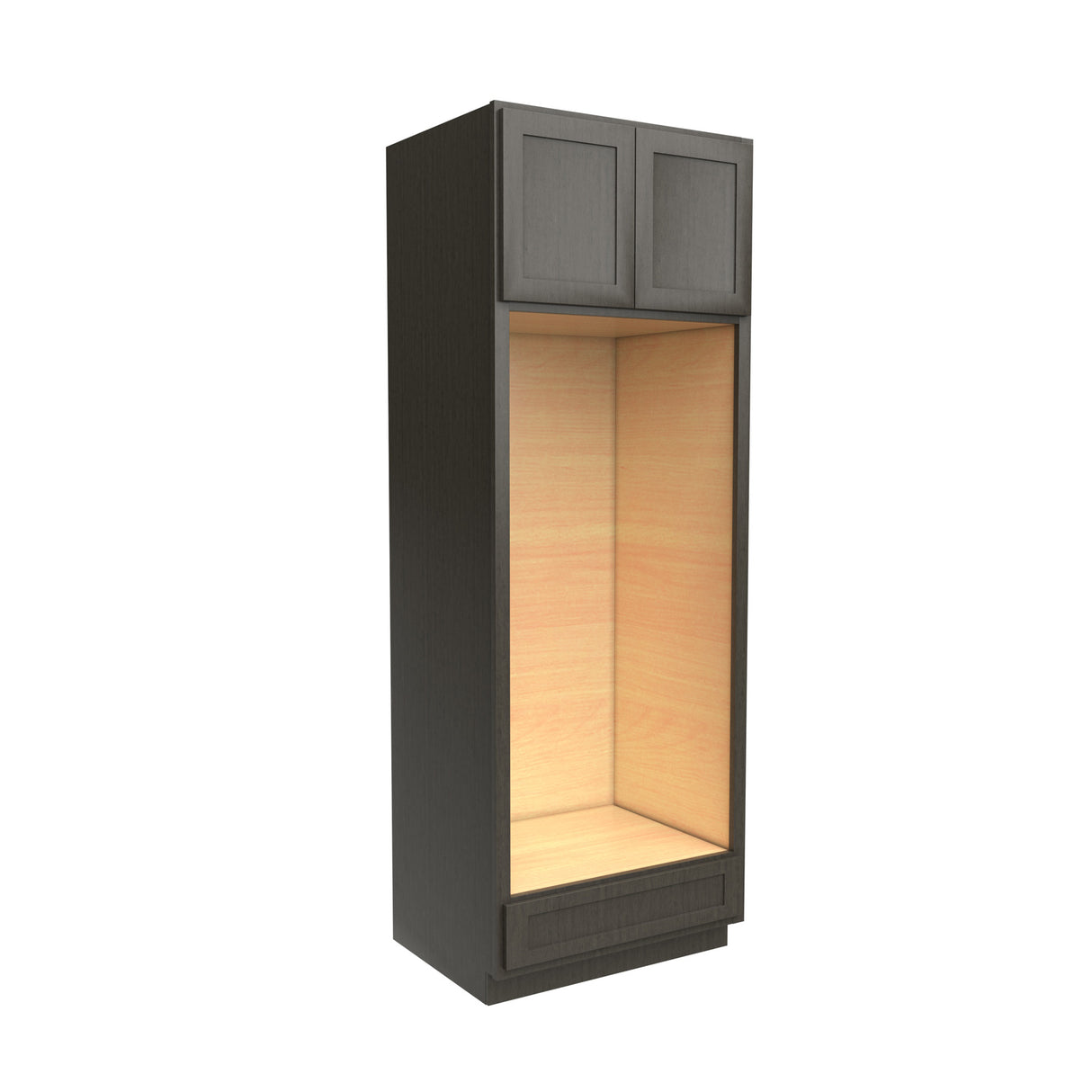 Luxor Smoky Grey - Double Door Oven Cabinet | 30"W x 84"H x 24"D